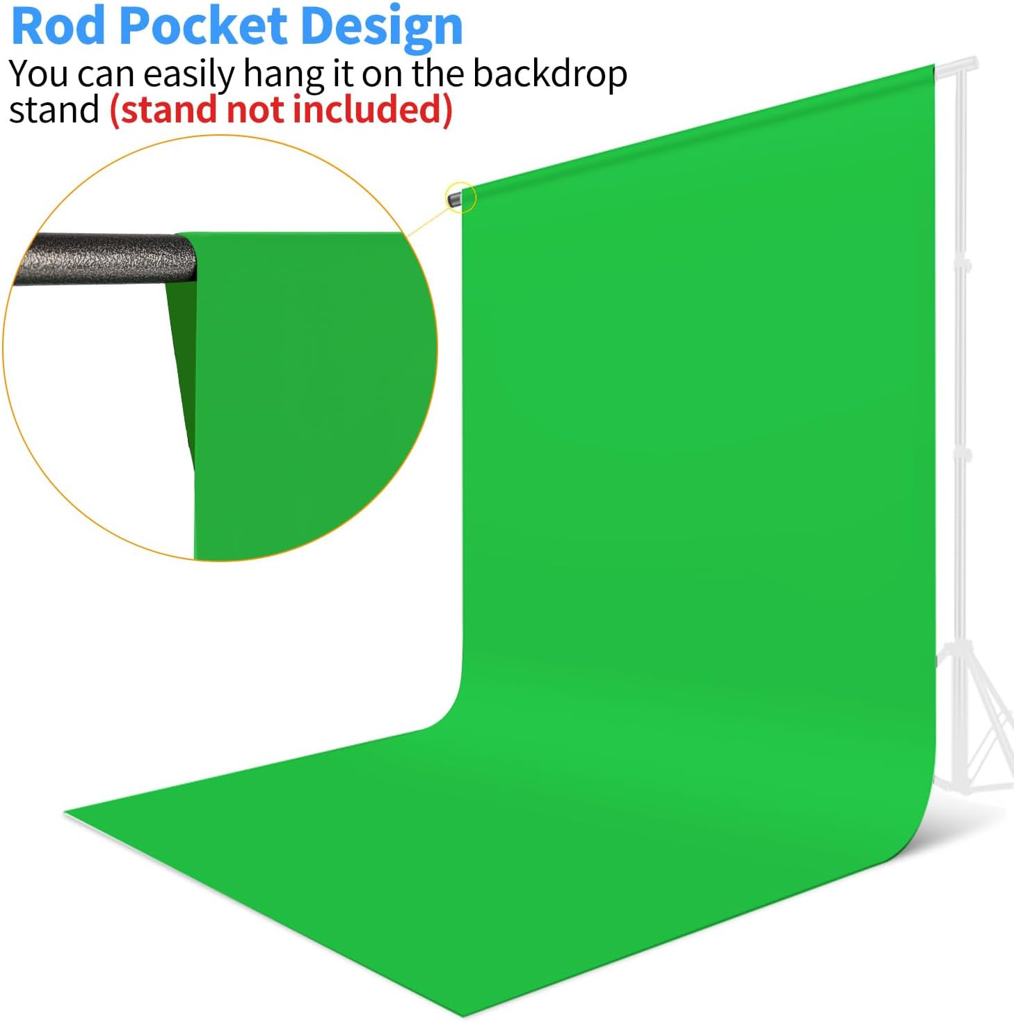 Green Screen Backdrop, 5X7 Ft Photography Chroma Key Greenscreen Background Shee