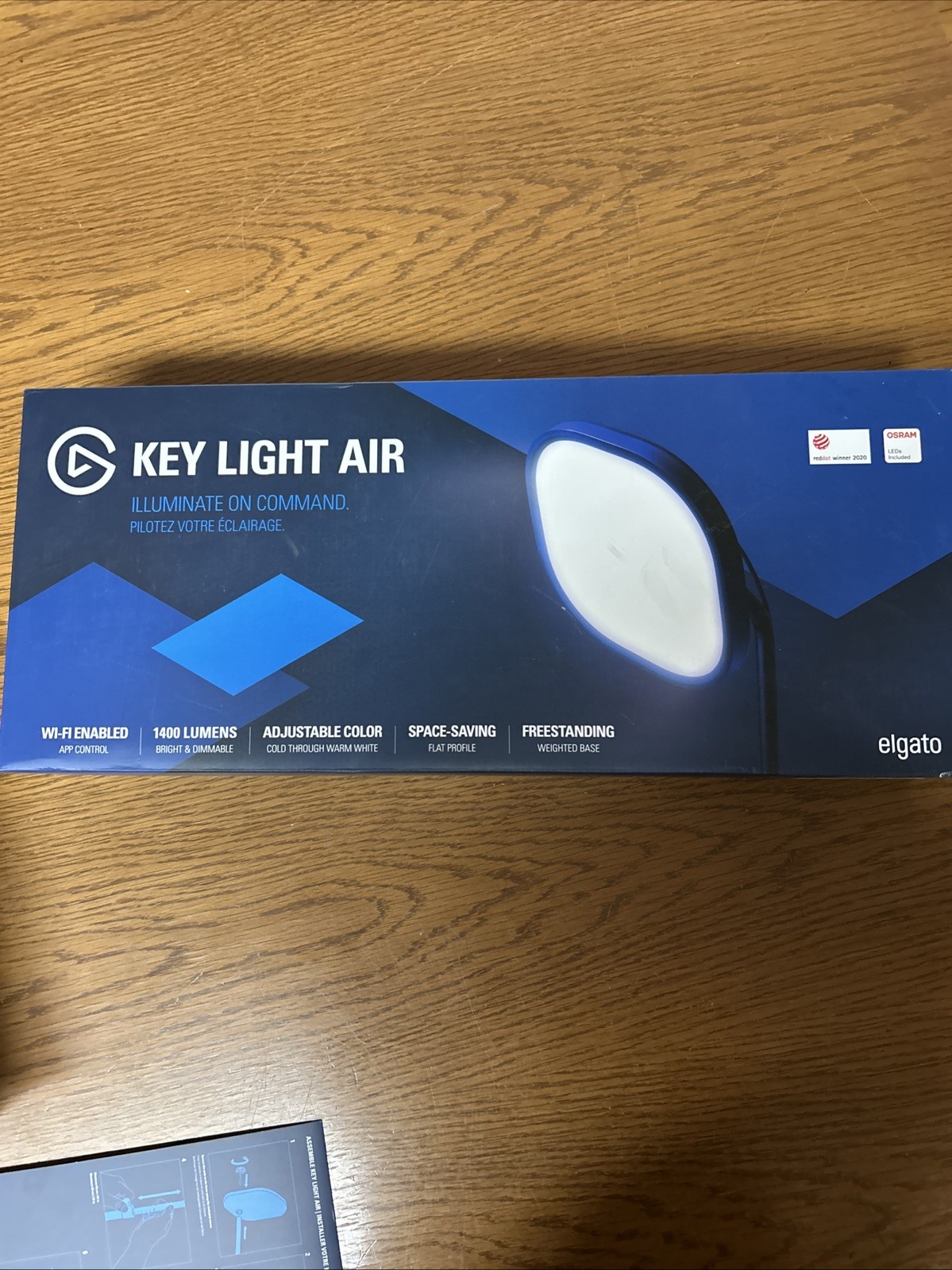 Elgato Key Light Air LED Panel 1400 Lumens Desk Lighting Wi-Fi Enabled In Box