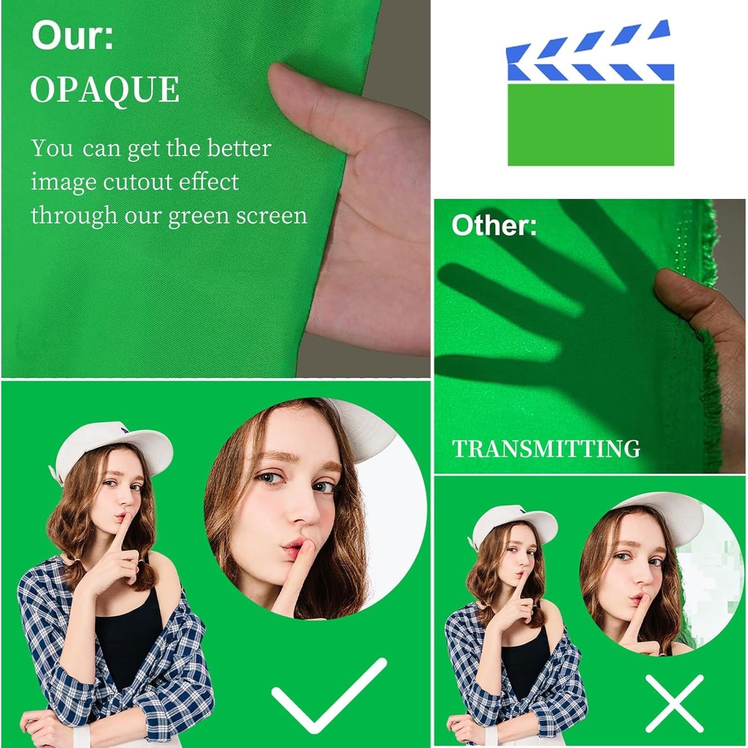 10 Ft X 20 Ft Photography Backdrop Green Screen, Green Background Non-Reflective