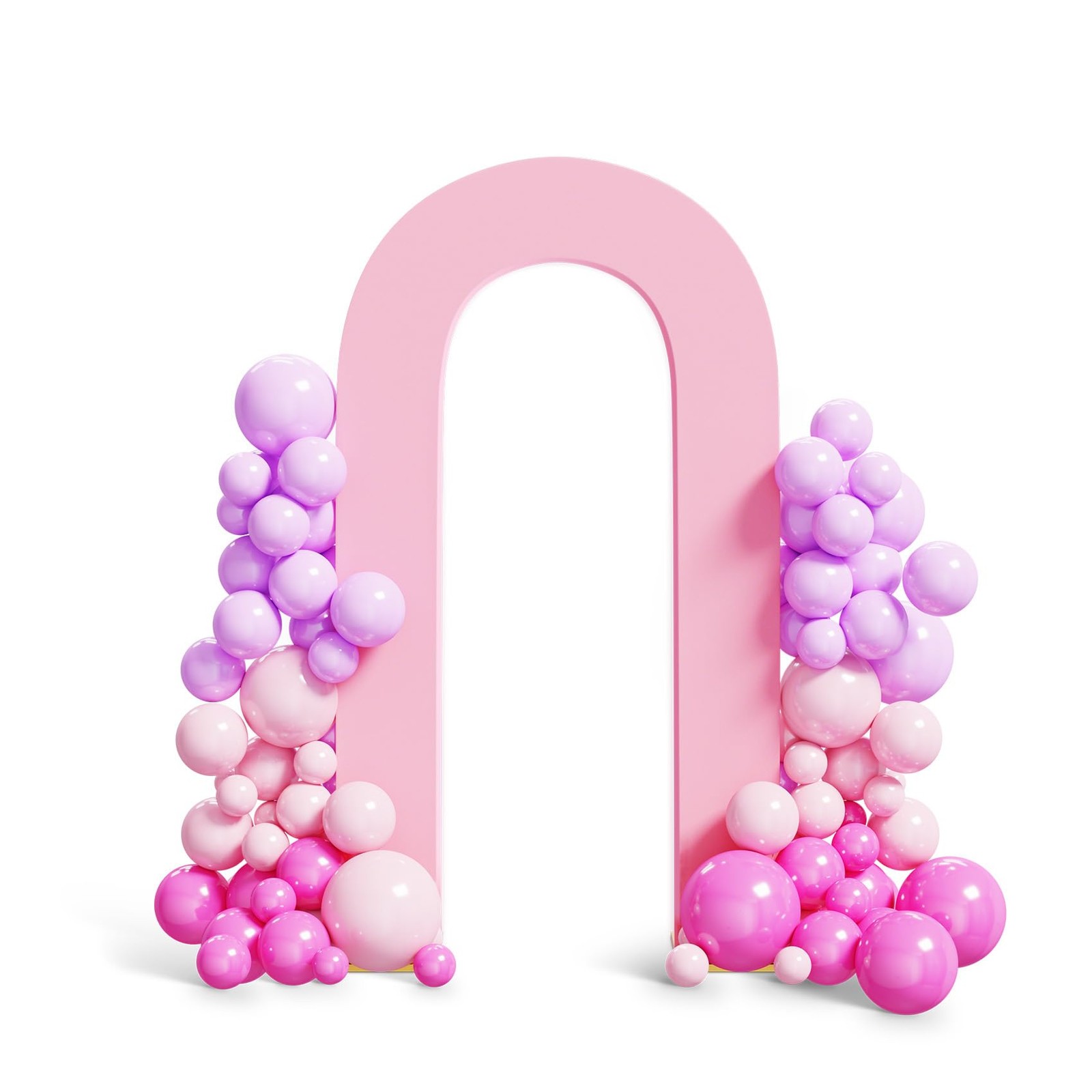 7.2FT Spandex Open Arch Backdrop Cover，U-Shaped 2-Sided Backdrop Cover，Round …