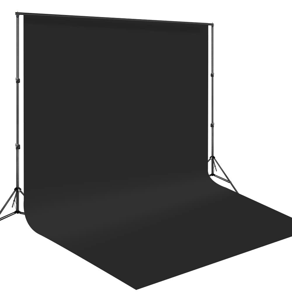 10x20ft Black Backdrop Background for Photography Black Backdrop Screen 3mx6m…