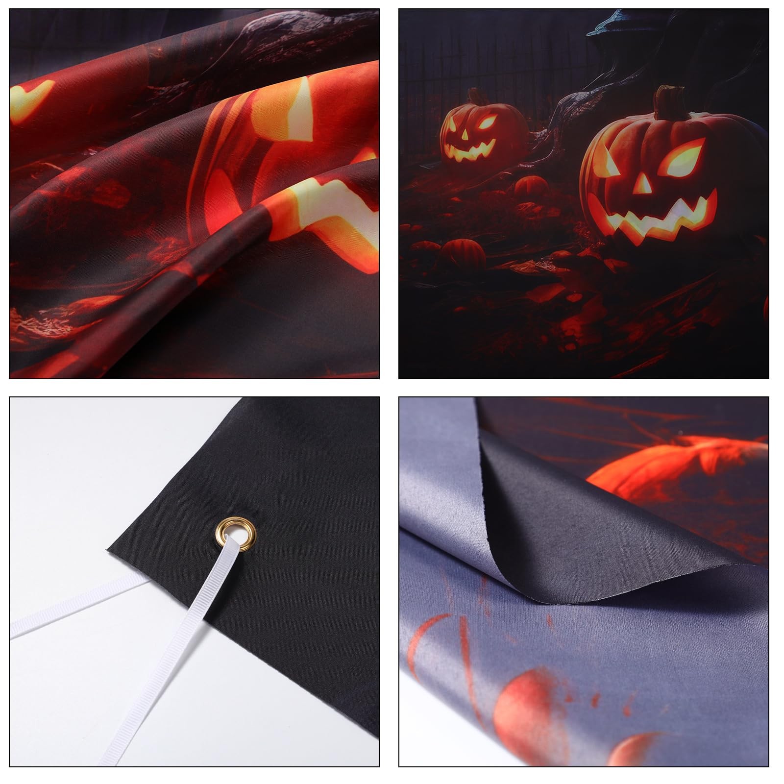 Peryiter Halloween Backdrop for 7x5ft, Multicolored (as shown in the picture)