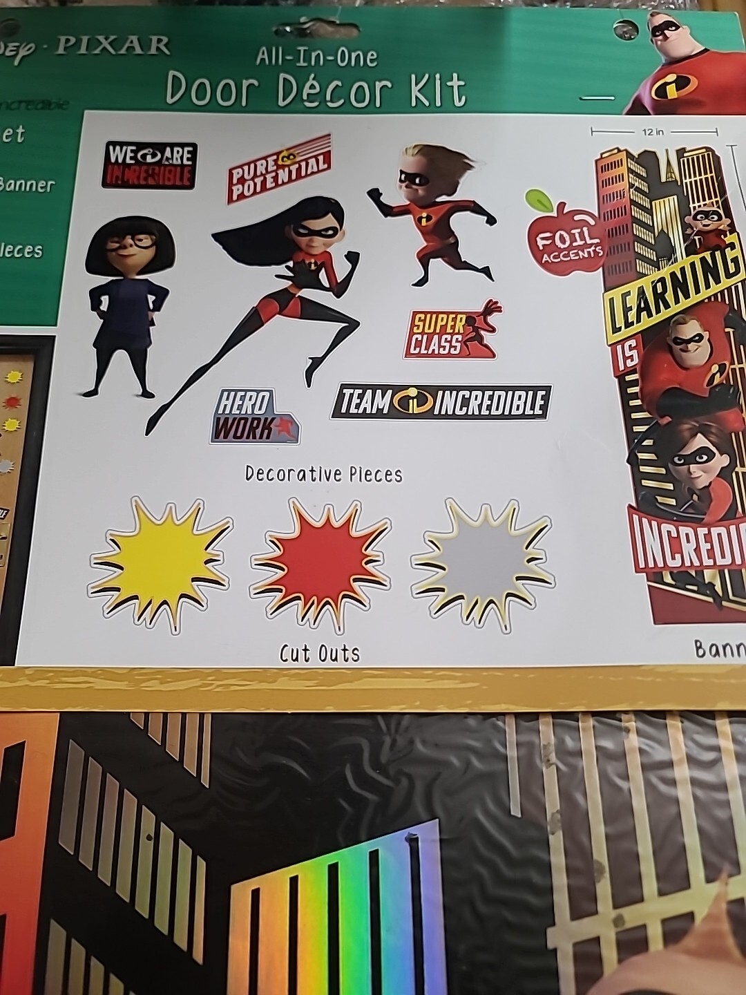 Eureka Disney Pixar The Incredibles Classroom Decoration Door Poster Kit, 33p…