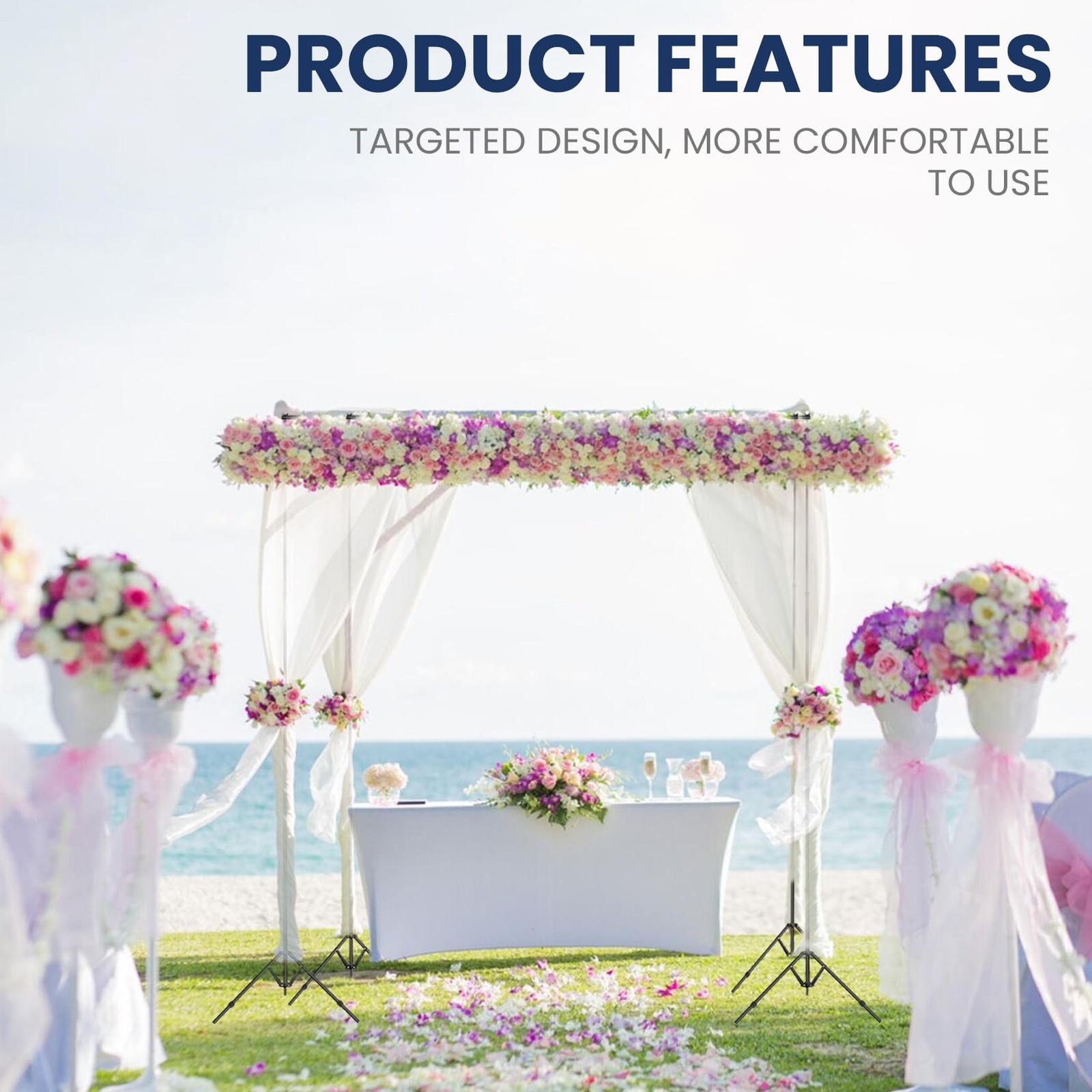 Jiang&Rong 8.5 x 30ft (H x W) Adjustable Photo Backdrop x 30 ft, Black