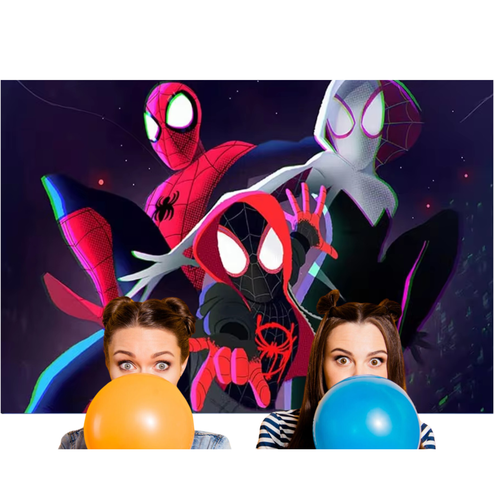 Spidey and His Amazing Friends 3 x 5 Foot Happy Birthday Backdrop Photo Banner