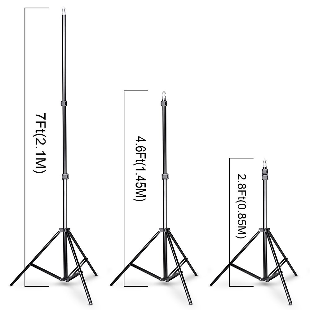 Photo Video Studio 10x7ft(WxH) Adjustable Backdrop Support System Kit Backgro…