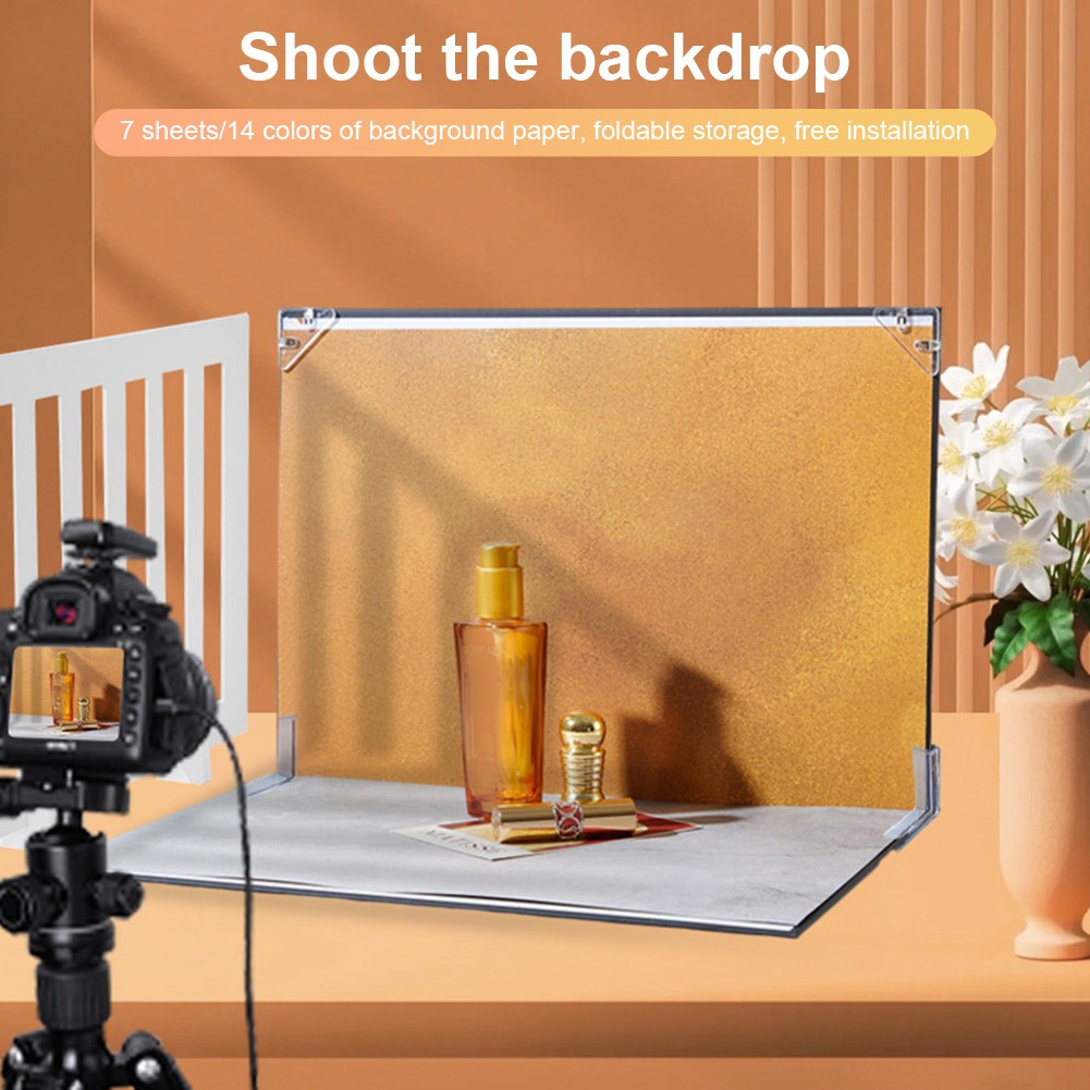 7Pcs 14Patterns Table Top Food Background Kit for Food Jewelry Photo Shootings