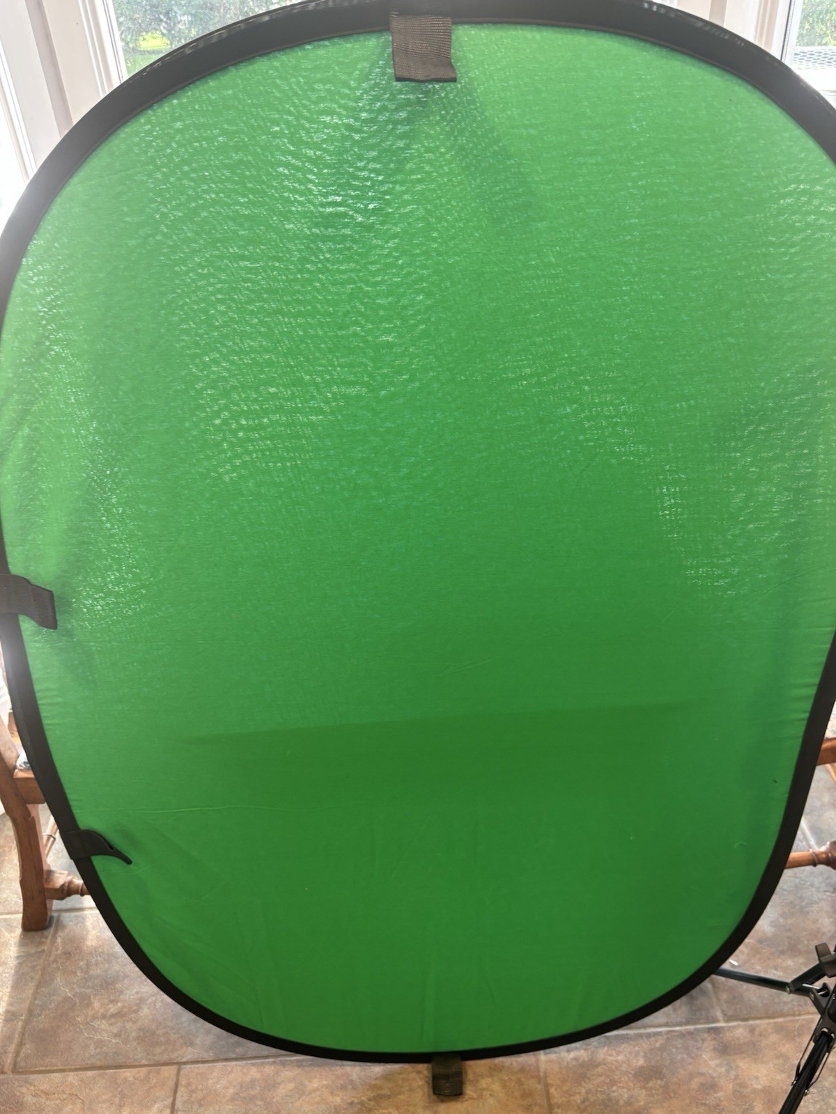 Green Or Blue 2-in-1 Photo /Video Backdrop Kit 5×7 Collapsible Stand / Case