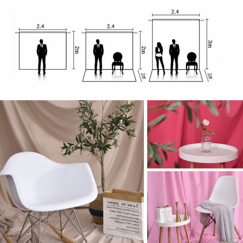 8 Color Photo Backdrops Cloth Studio Screen Background Cloth Solid Fabric Sewing