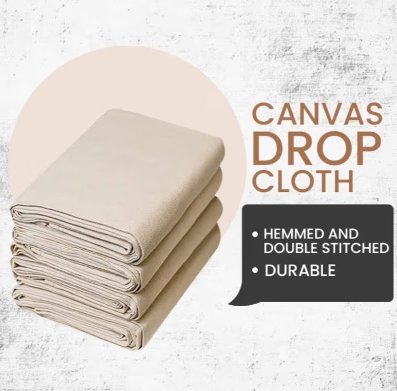 Heavy Duty Off White Canvas Photography Backdrop 12x14ft Seamless Studio Cloth