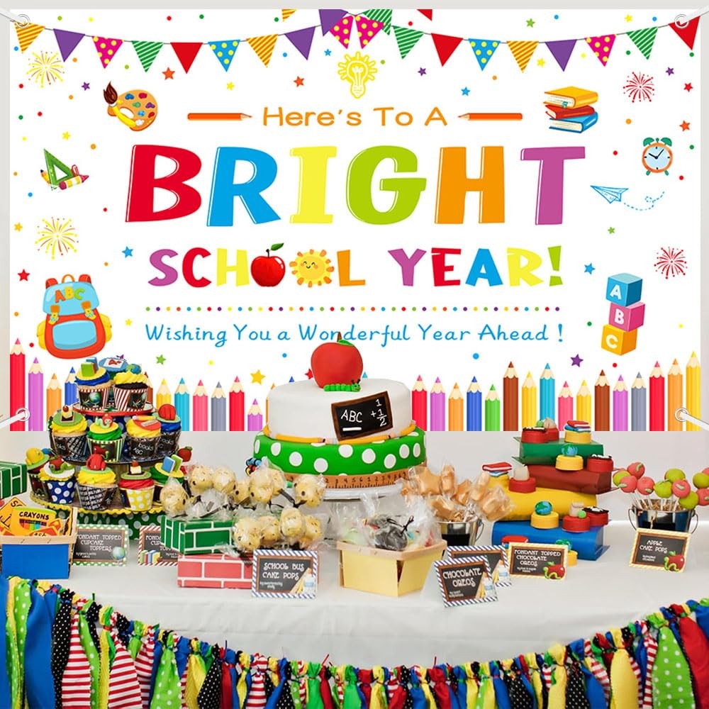 AIBIIN Back to School Photography Backdrop Black 70.8×43.3in Polyester