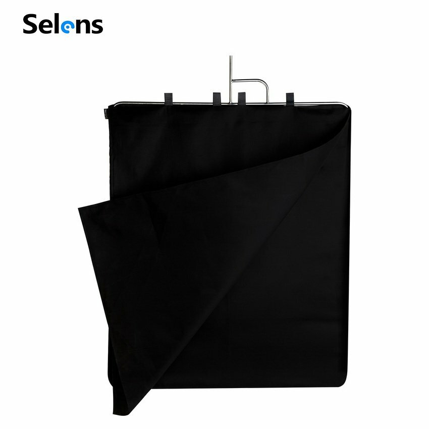 Selens Matte Black Floppy Cutter Fabric for Photography Video Studio 75x188cm