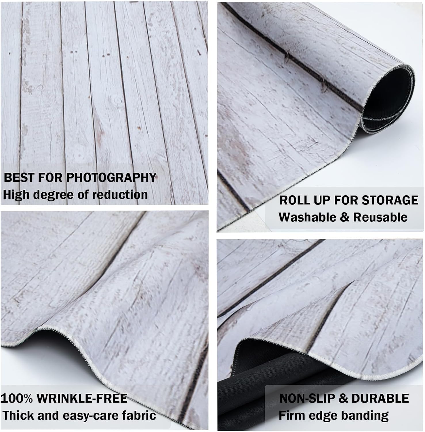 Kate Photography Floor Mats Snow SNOWY Winter Backdrop Studio Prop 8x5ft