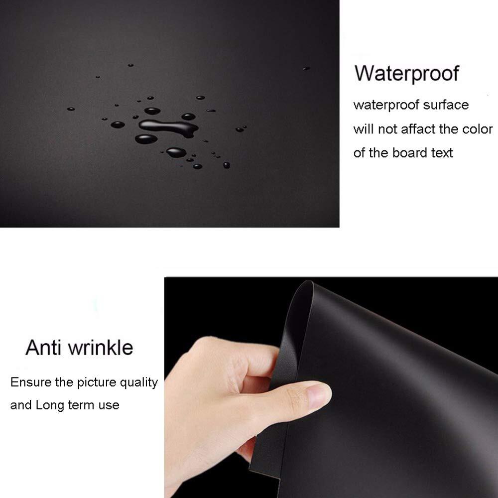 24x51in Black PVC Photography Backdrop Dual-Side Matte Reflective Vinyl