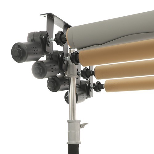 4 Roller Electric Photography Background Mechanism Wall Ceiling Mount w/Remote