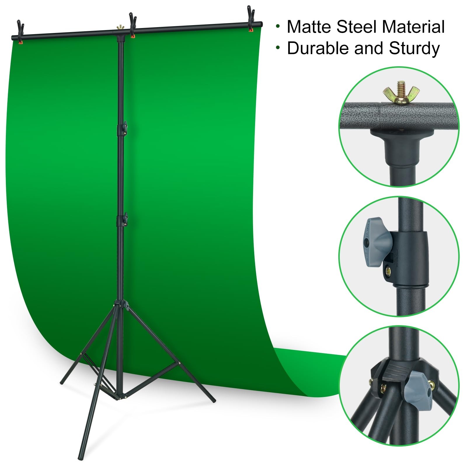 LINCO Lincostore Photo Backdrop Stand Background Backdrops Support Kit T-Shape –