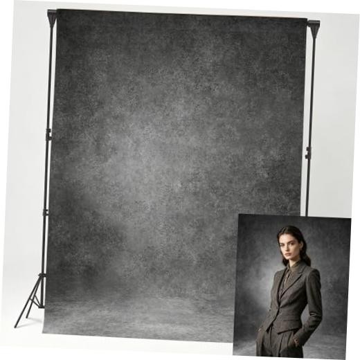 5×7 ft Gray Vintage Abstract Textured Photography 5x7ft Grey Textured