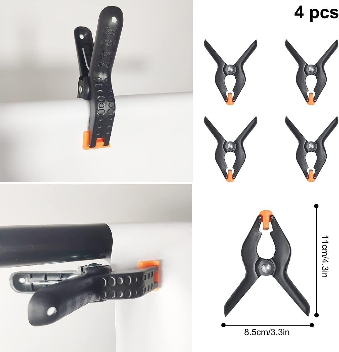 T-Shape Backdrop Stand Kit, 6.7ft x 5ft Adjustable Background Support