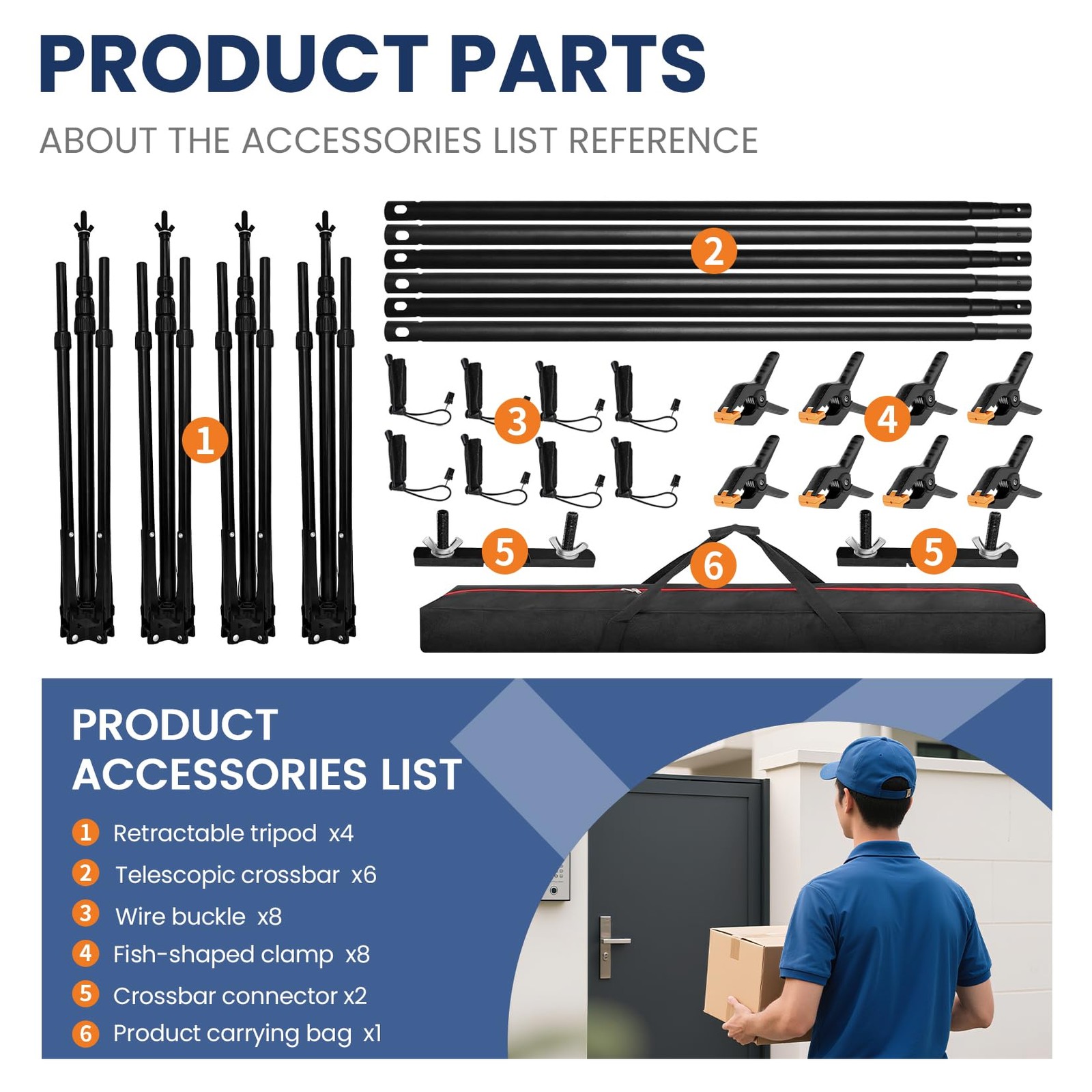 Jiang&Rong 8.5 x 30ft (H x W) Adjustable Photo Backdrop x 30 ft, Black