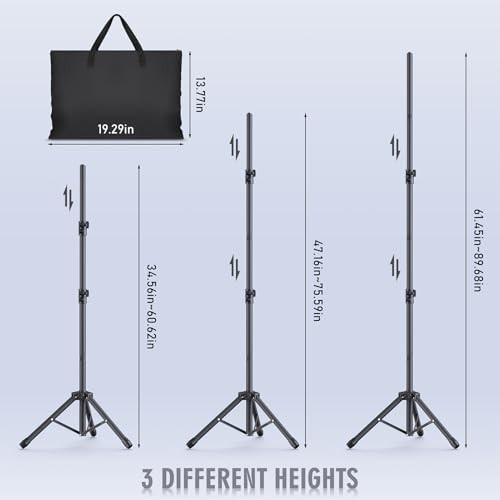 Backdrop Stand Kit – 6 Widths Adjustable Background Stand for Parties 10×7.5ft