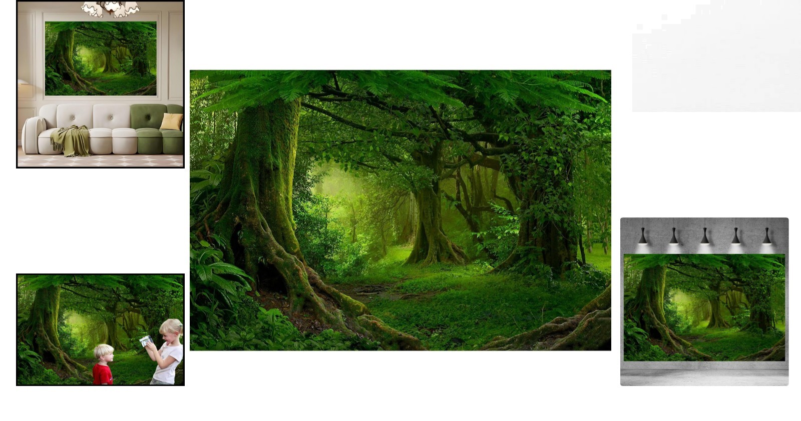 Stunning Jungle Forest Vinyl Backdrop 7x5ft – Ideal for Enchanting Photography