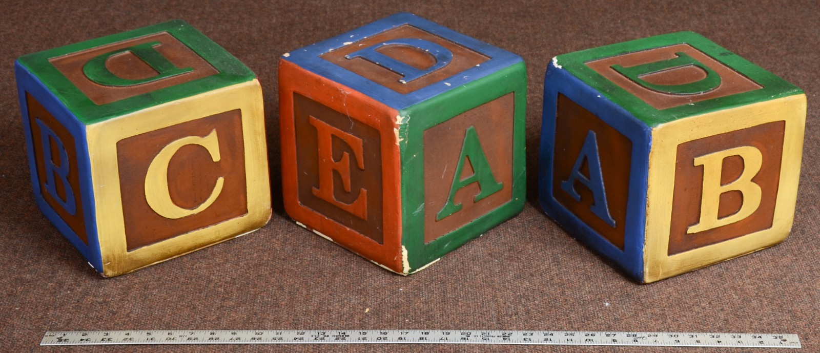 DENNY MANUFACTURING letters Block Prop ~3 Block Set