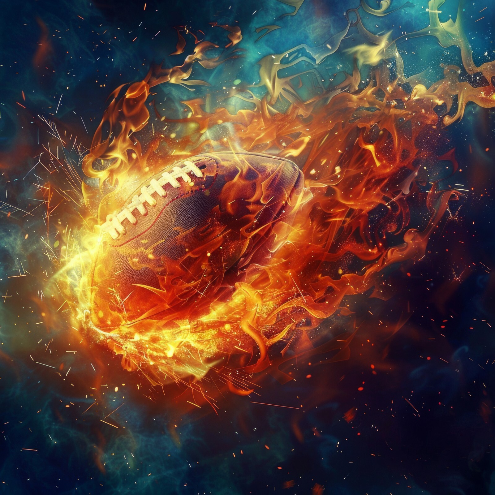100 American Football Lightning Theme Digital Backdrop Overlay Studio Background