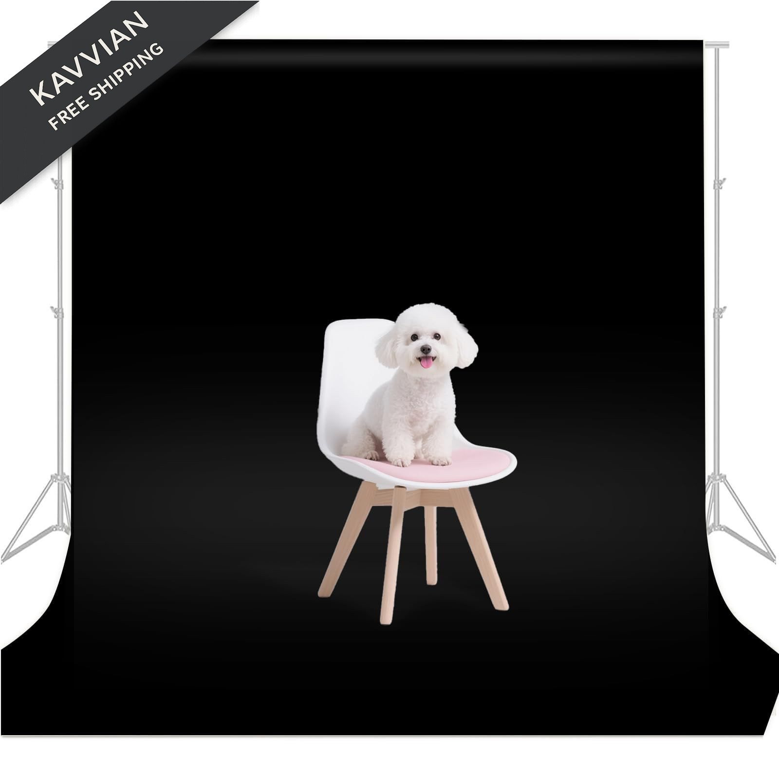 LYLYCTY Black Photo Backdrop for Photoshoot, Background 8X10 FT,