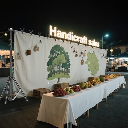10x30FT Photo Backdrop Stand, Angle Adjustable Triple Crossbar Extender