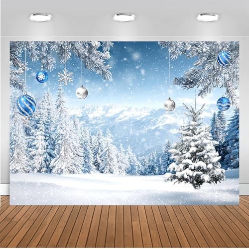 Winter Forest Backdrop – Winter Wonderland – Christmas Party Background 10x8ft