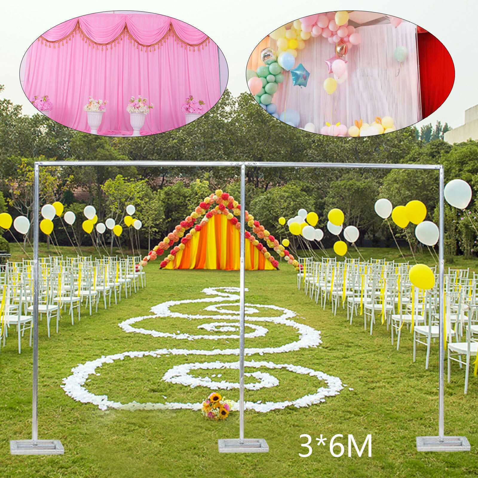 20x10ft Heavy Duty Backdrop Stand KIT Photography Studio Background Party Decor