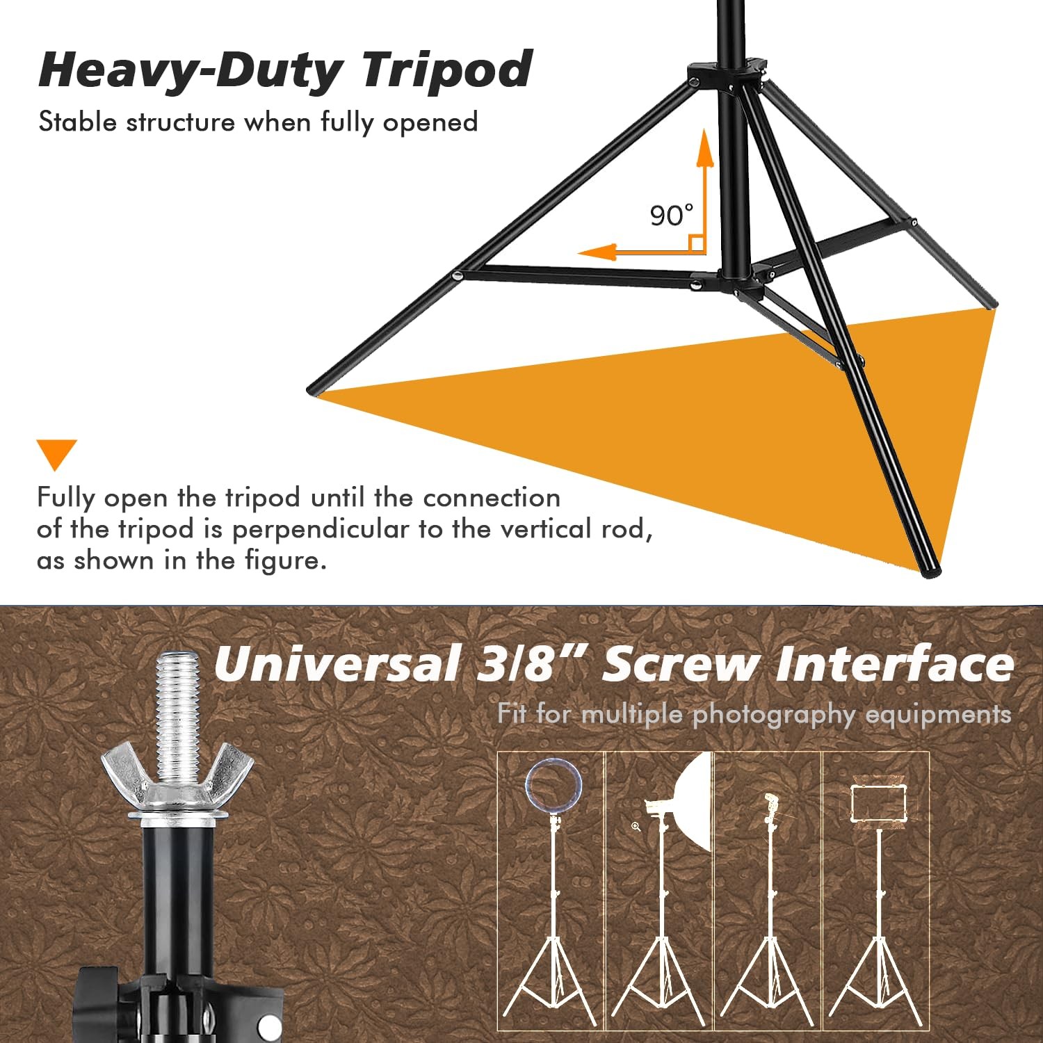 Backdrop Stand, Photo Video Studio 8.5 8.5x10ft Stand upgrade, white