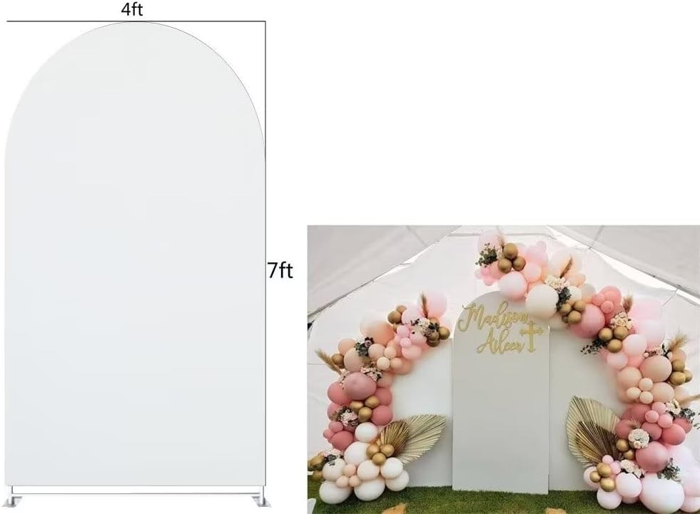 4X7ft Photo White ARCH Cover Photoshoot Home Studio Wedding Debut BACKDROP ONLY