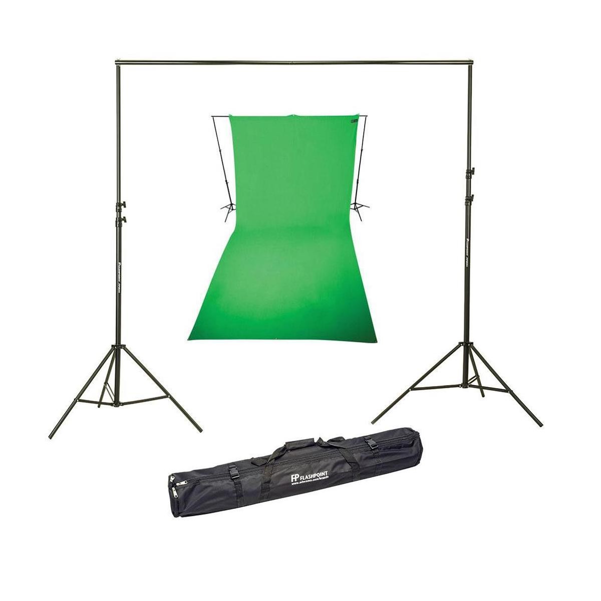 Westcott 9×20 Feet Wrinkle Resistant Cotton Background, Green – Bundle With 10′