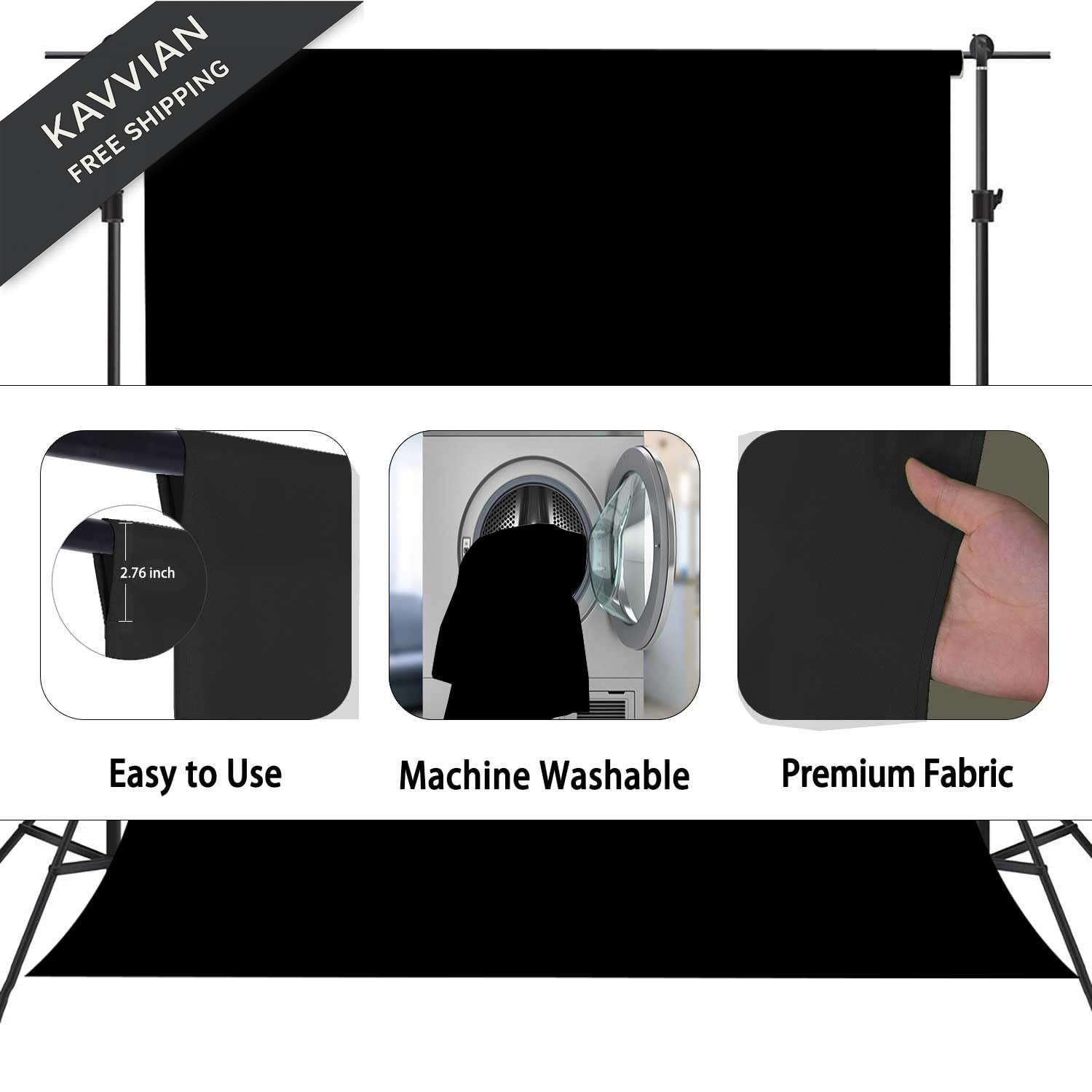 Black Photo Backdrop for Photoshoot, Photography 3×5 FT,