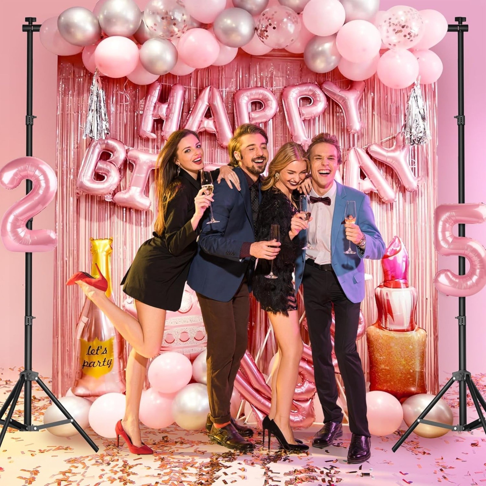 10FT Adjustable Photography Background Stand Photo Backdrop Holder With Sandbags