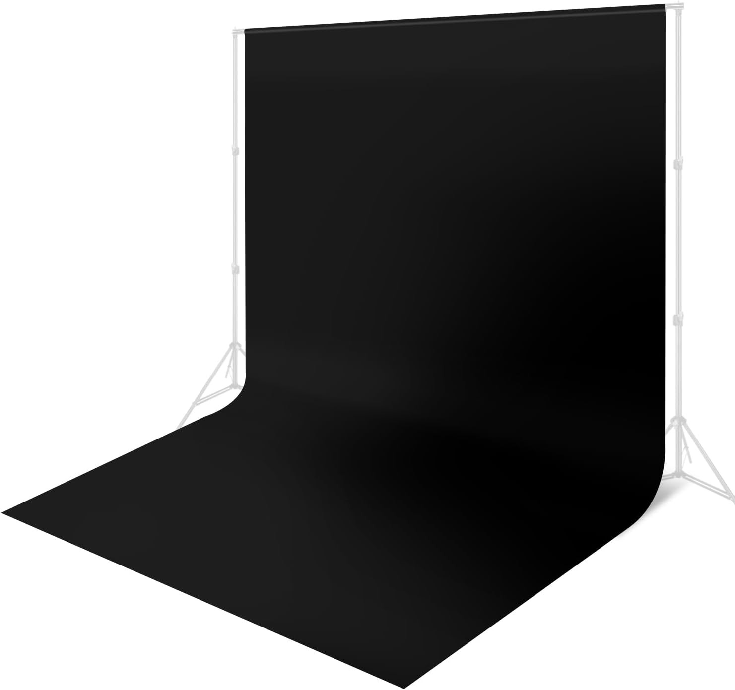 10 x 20 ft Backdrop Background Black Screen Black Backdrop Photography Video
