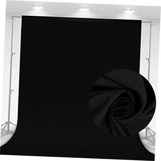 10 x 7 FT Backdrop Background for Photography, High Density 7 X 10 FT Black