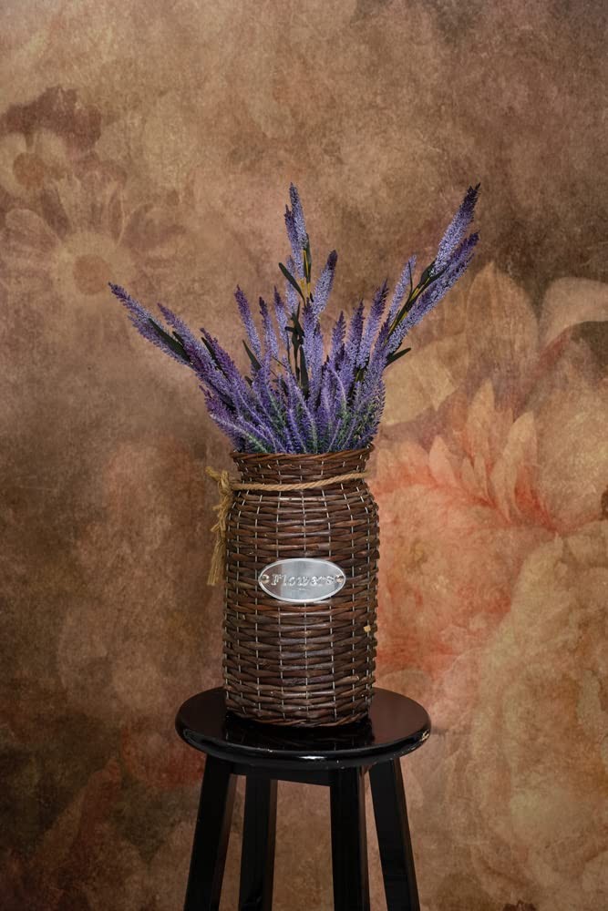 Fine Art Floral Backdrop Painted Flowers Texture Portrait Background 5×7 FT