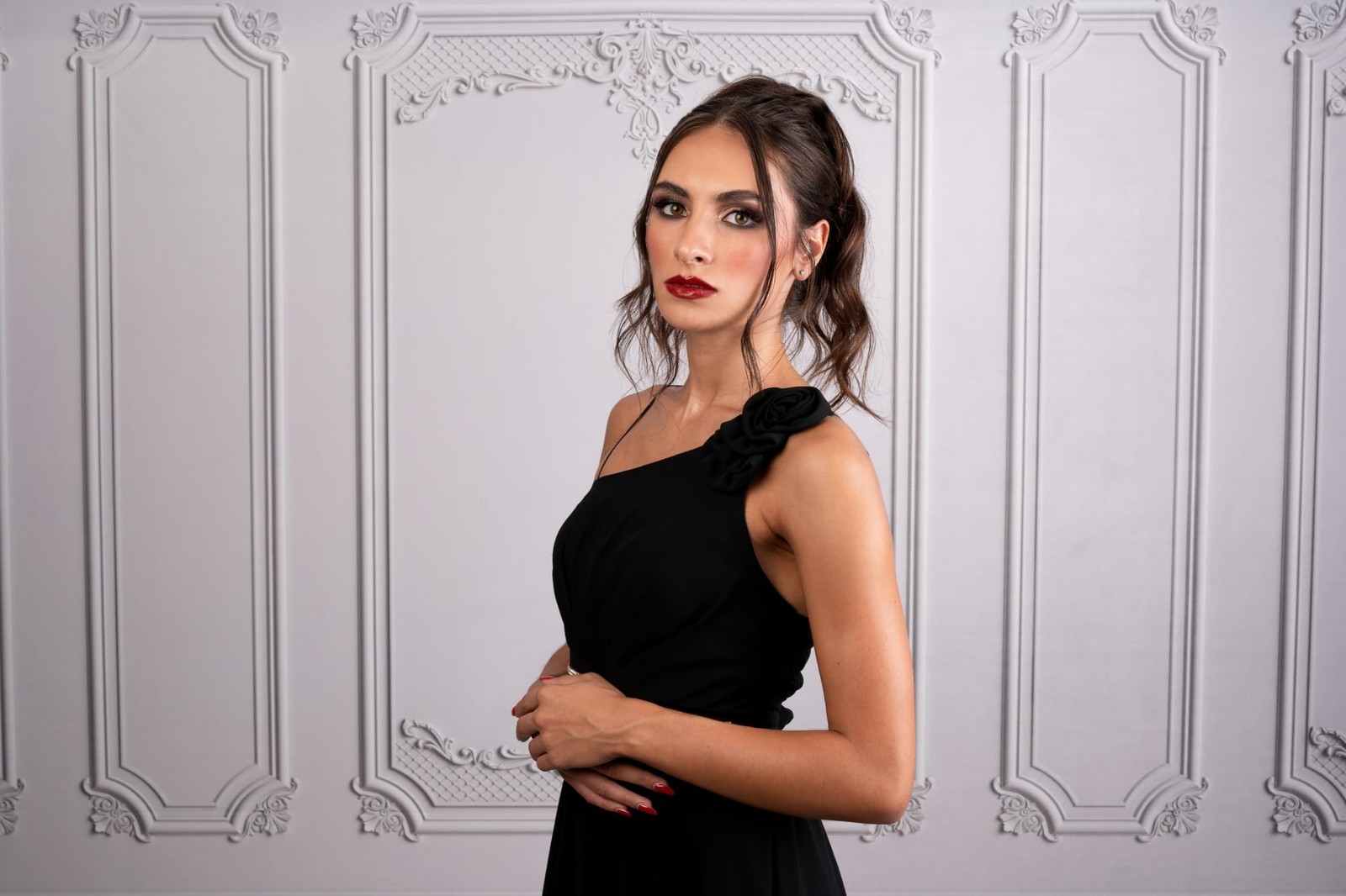 7x5ft Elegant White Wall Photography Backdrop Classic Interior Portrait Prop