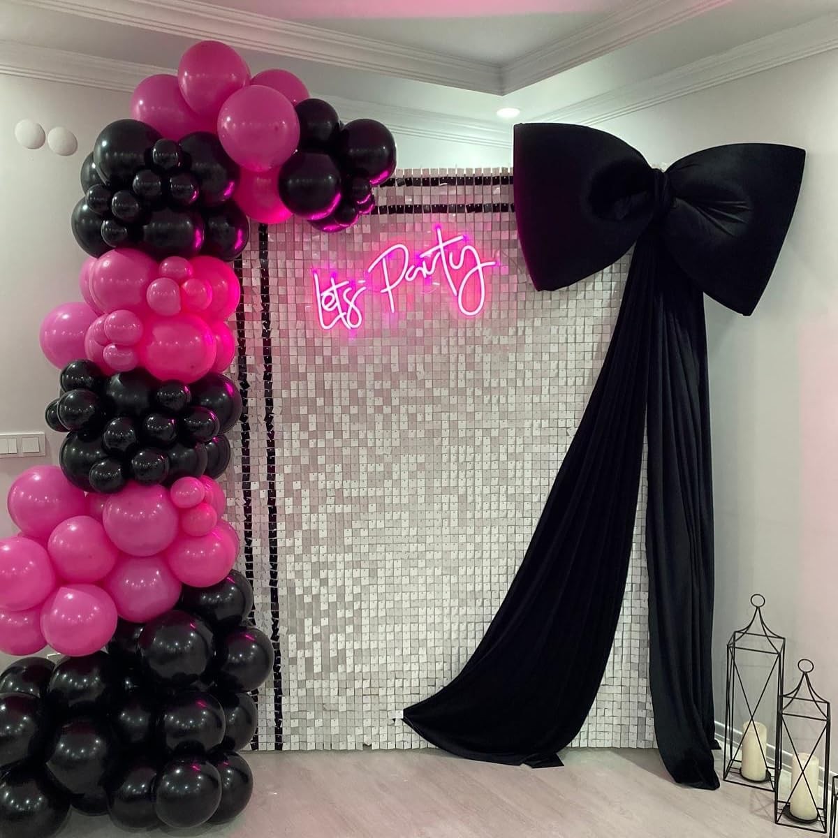 Matte White Shimmer Wall Backdrop Panels 30 6FTx5FT,
