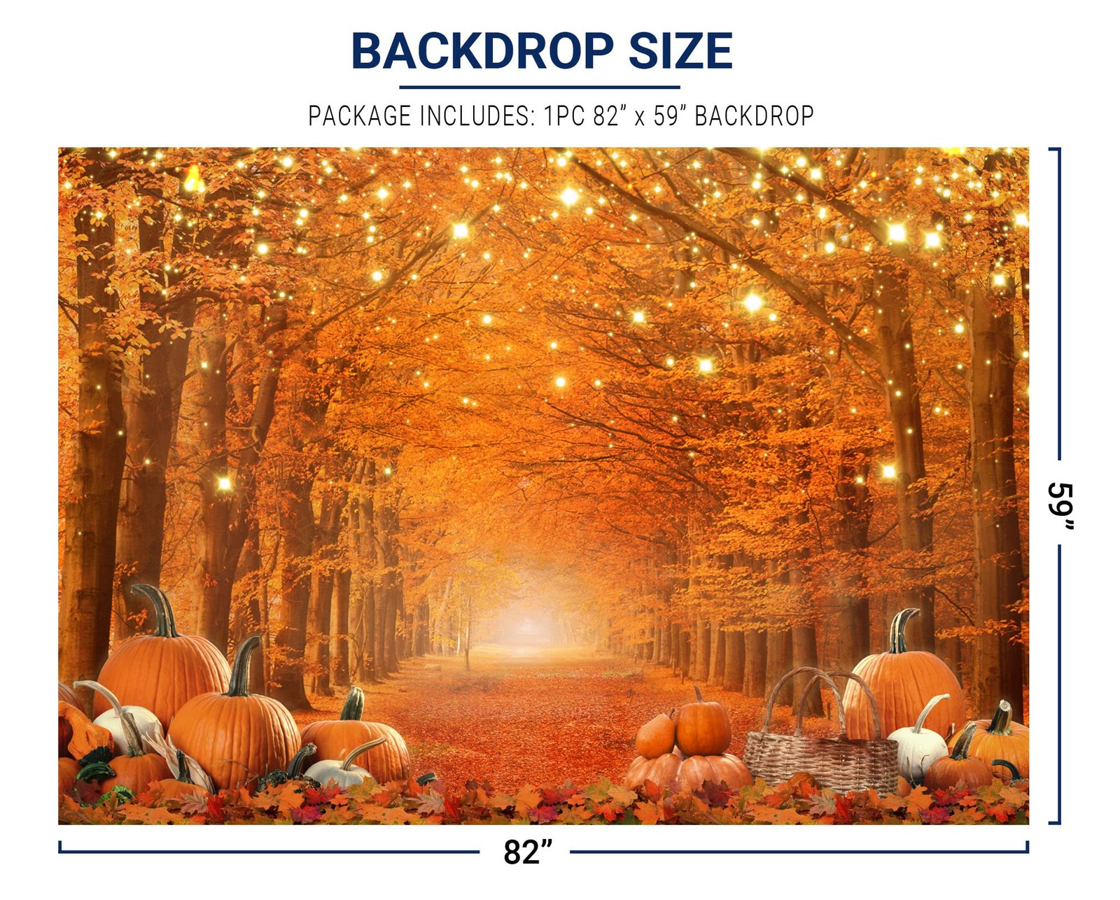 Allenjoy 7 x 5 FT Fall Photography Backdrop Thanksgiving Party 82 x 59 in