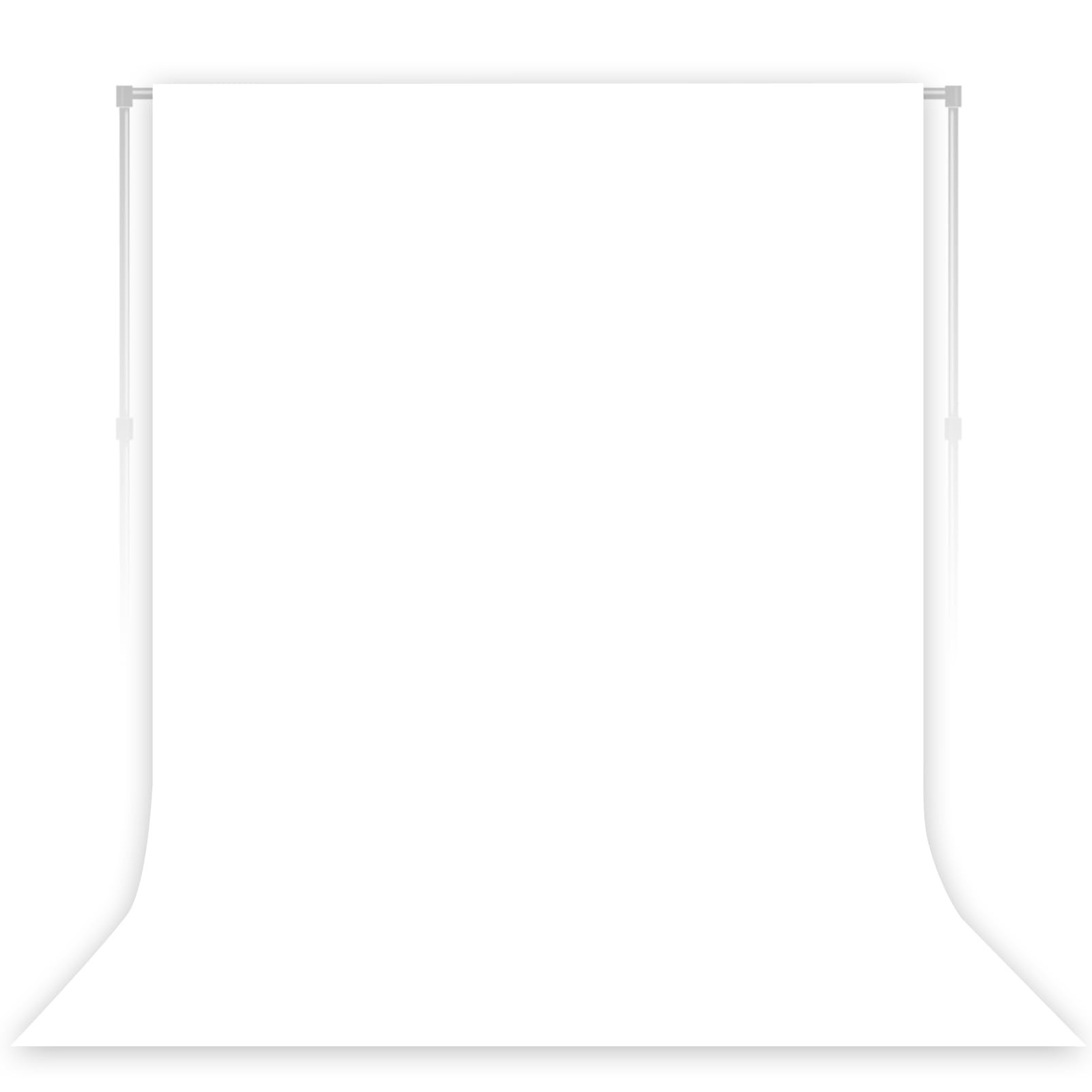 LYLYCTY 5x7ft Backdrop White Screen Key Soft Pure White Studio Background ID Pho
