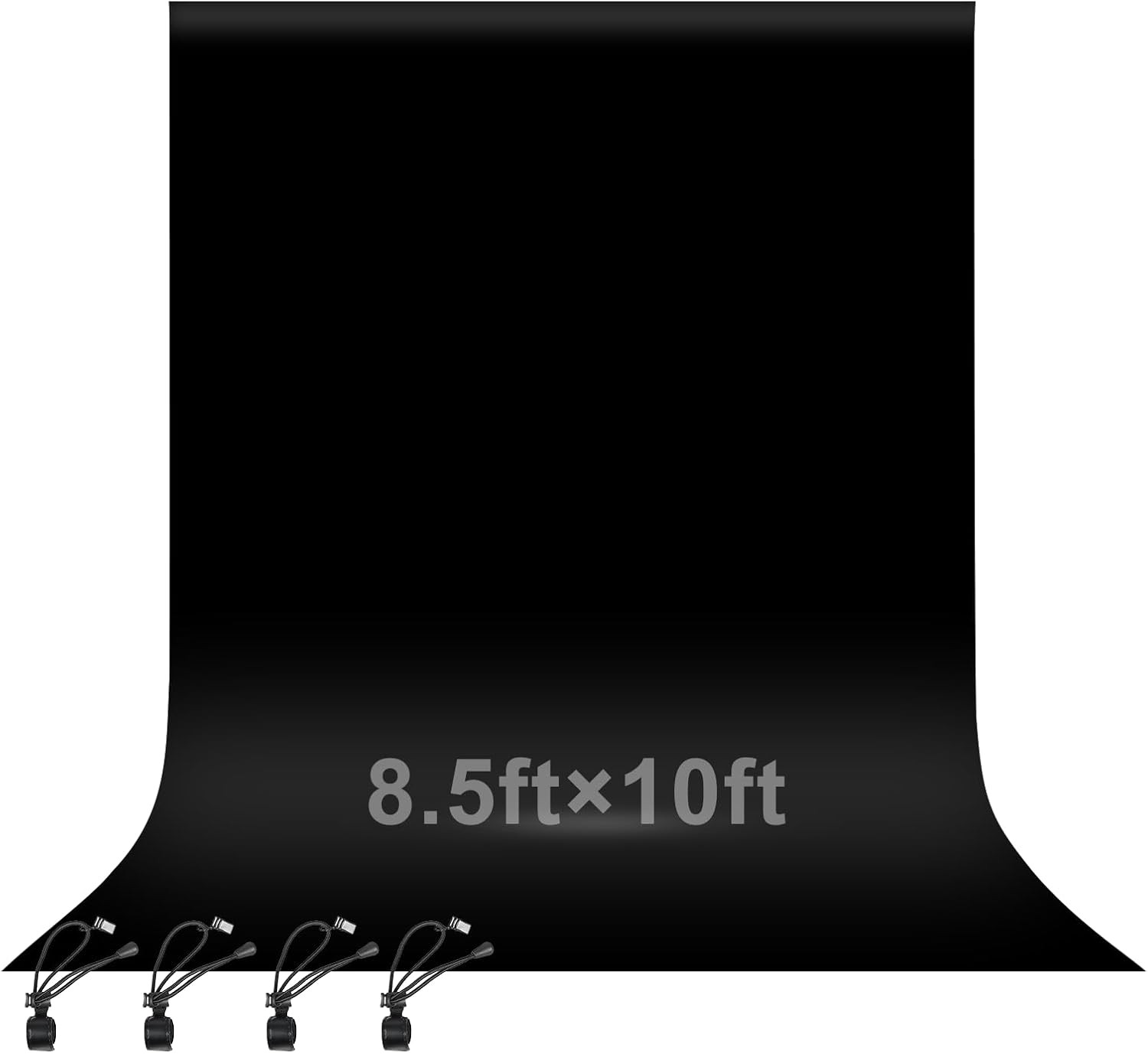 8.5X10Ft Black Photo Backdrop Screen for Photography, Large Negros Drapes Party
