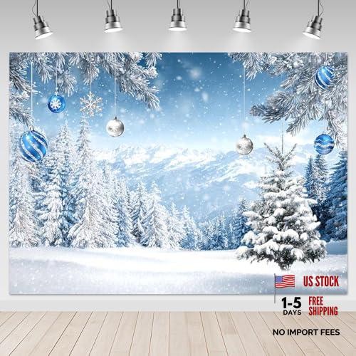 Winter Forest Backdrop – Winter Wonderland – Christmas Party Background 10x8ft