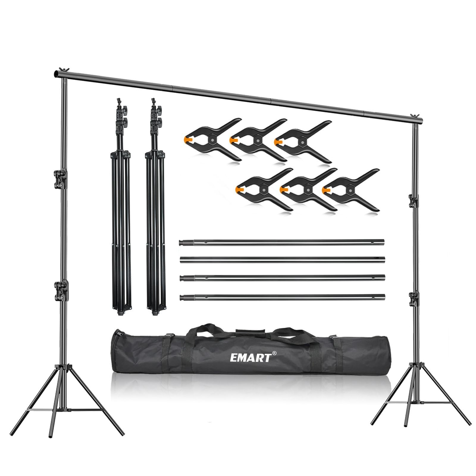 Heavy Duty Background Stand, 9.2 x 10ft Adjustable Backdrop Support System Ki…