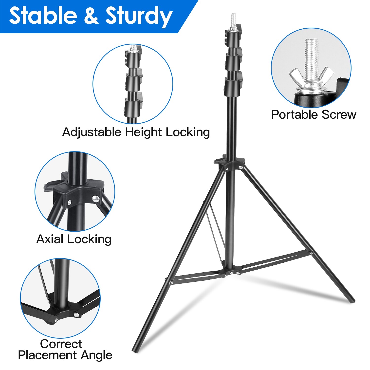2PACKS Heavy Duty T-Shape Photo Video Backdrop Stand 6.5×8.5FT Background Stand