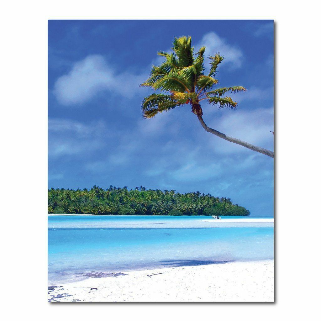 Tropical Beach Vinyl Photography Backdrop – 8’x10′ or 8’x14′