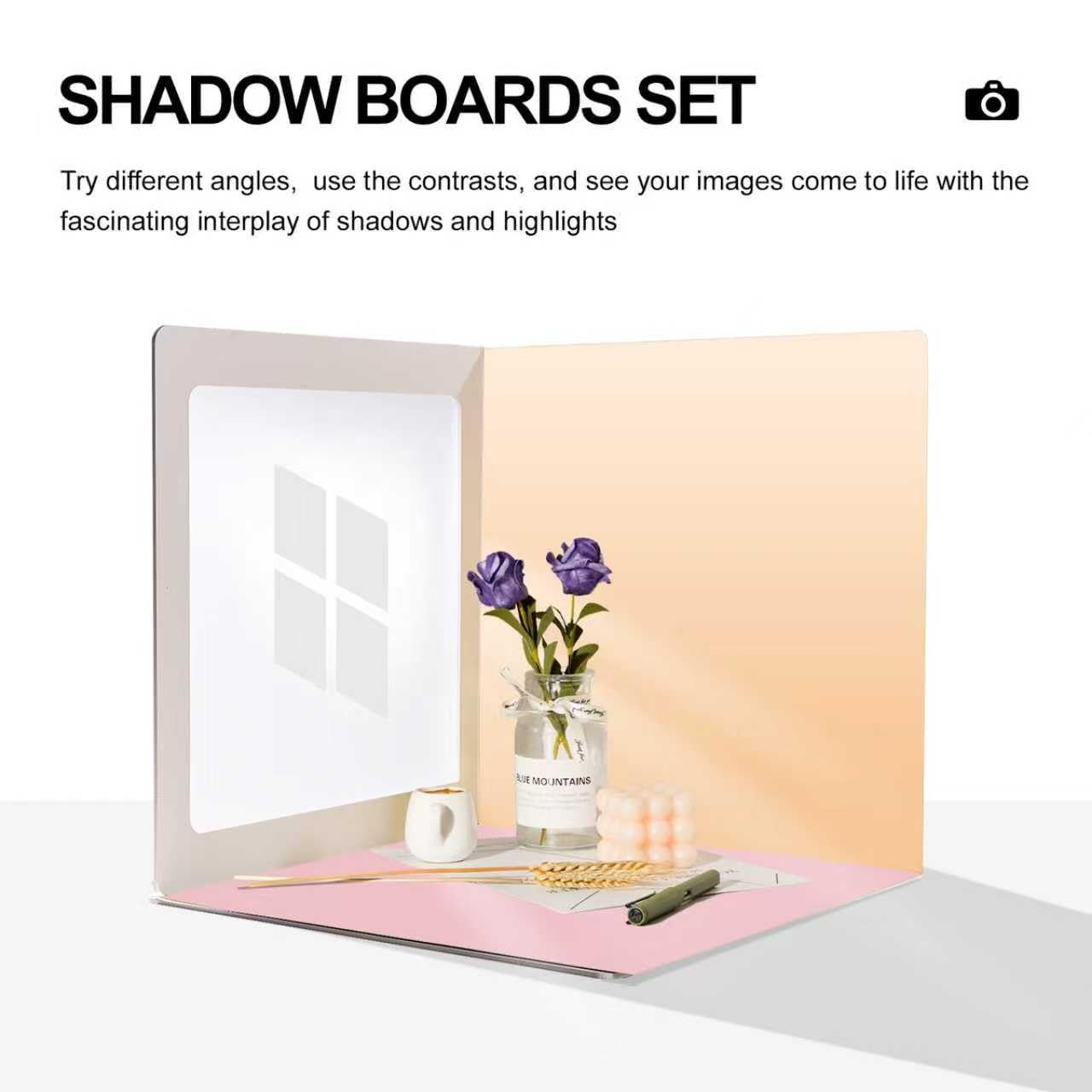 4×14 Inch Backdrop Board Kit for Product, Food, Jewelery, Makeup Photography