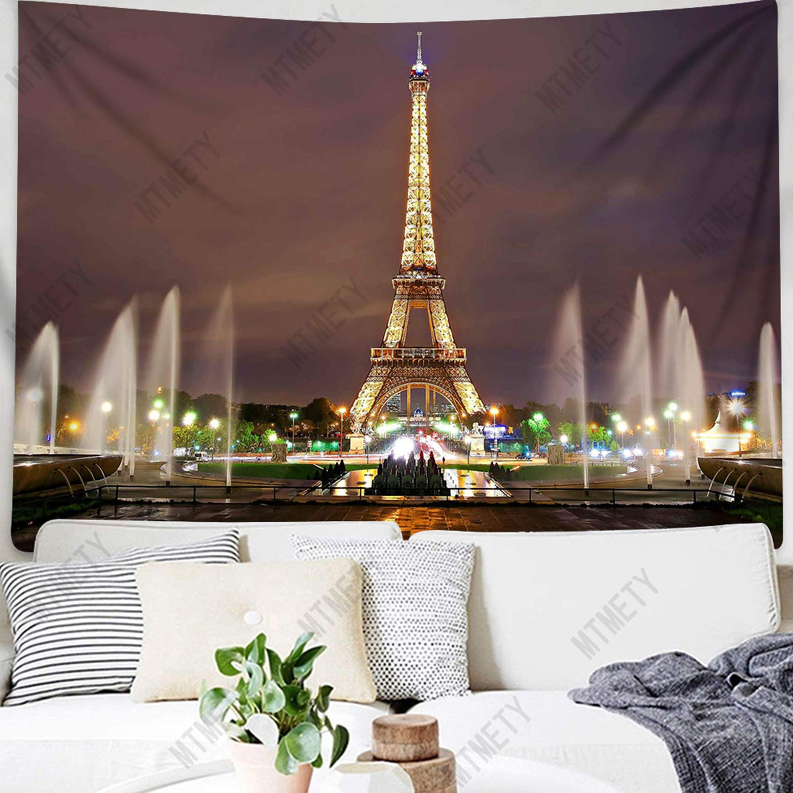 Paris Eiffel Tower Square Photo Props Backdrop for Romantic Love Theme Party …